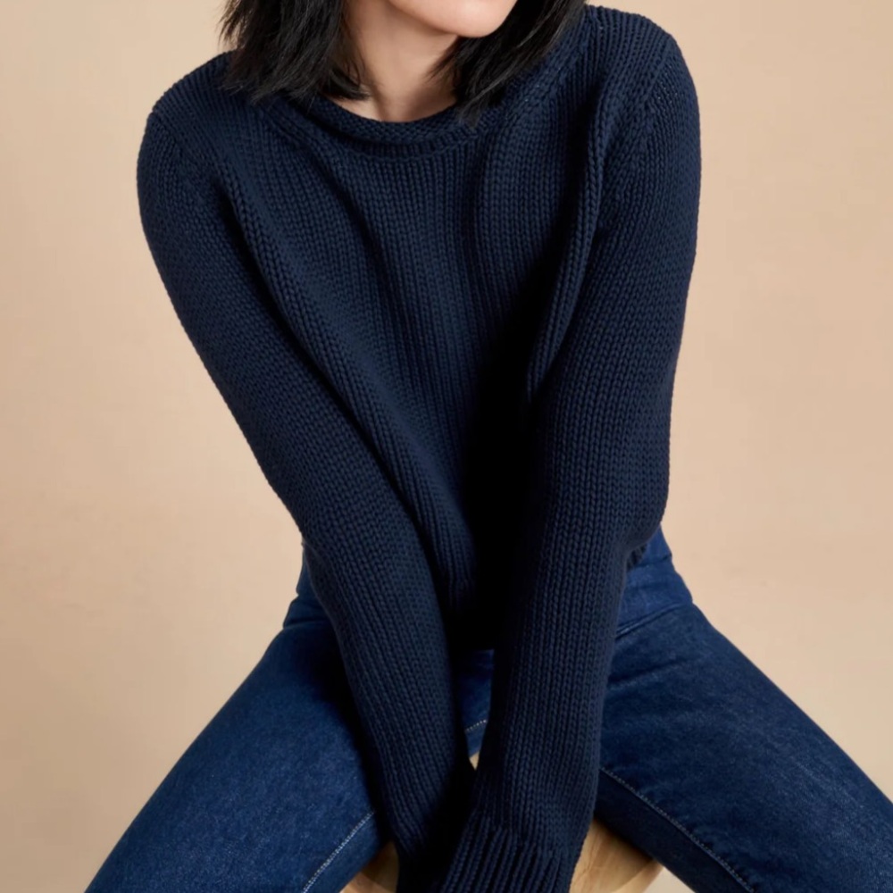 La ligne mini marina sweater, navy, worn once - like new